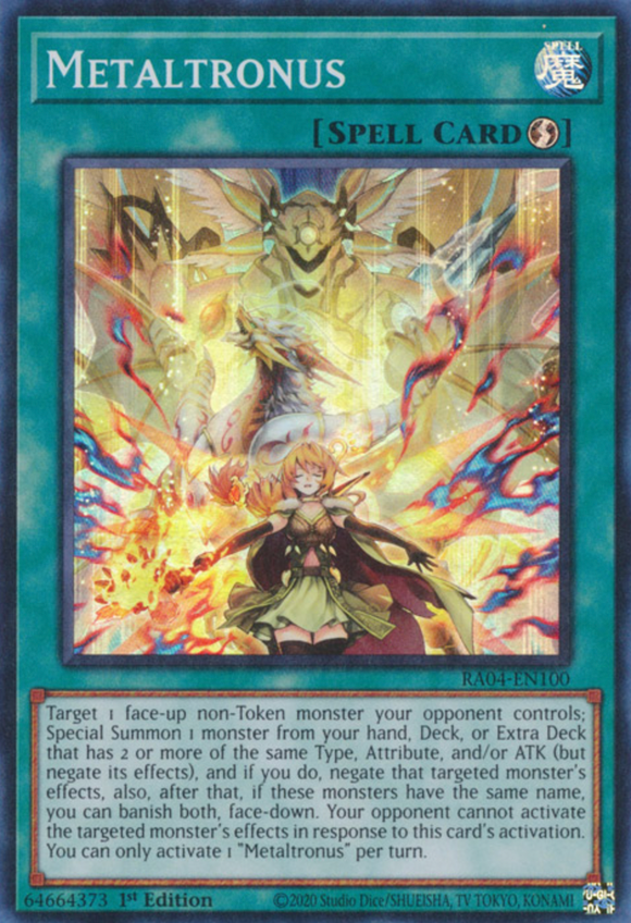 Metaltronus - RA04-EN100 - Super Rare 1st Edition