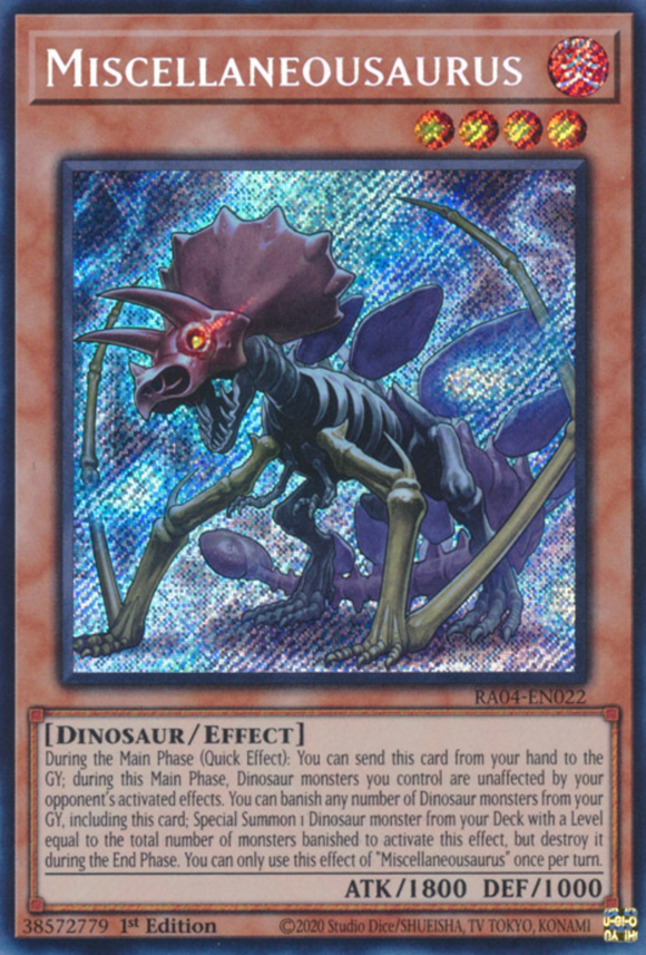 Miscellaneousaurus - RA04-EN022 - Secret Rare 1st Edition