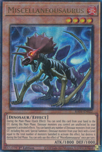 Miscellaneousaurus - RA04-EN022 - Ultimate Rare 1st Edition
