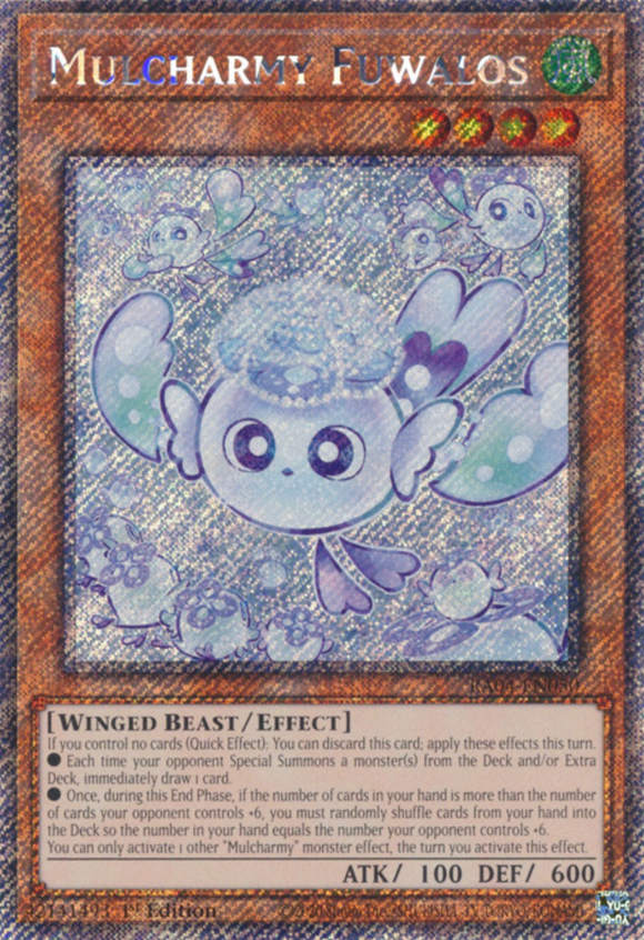 Mulcharmy Fuwalos - RA04-EN050 - Platinum Secret Rare 1st Edition