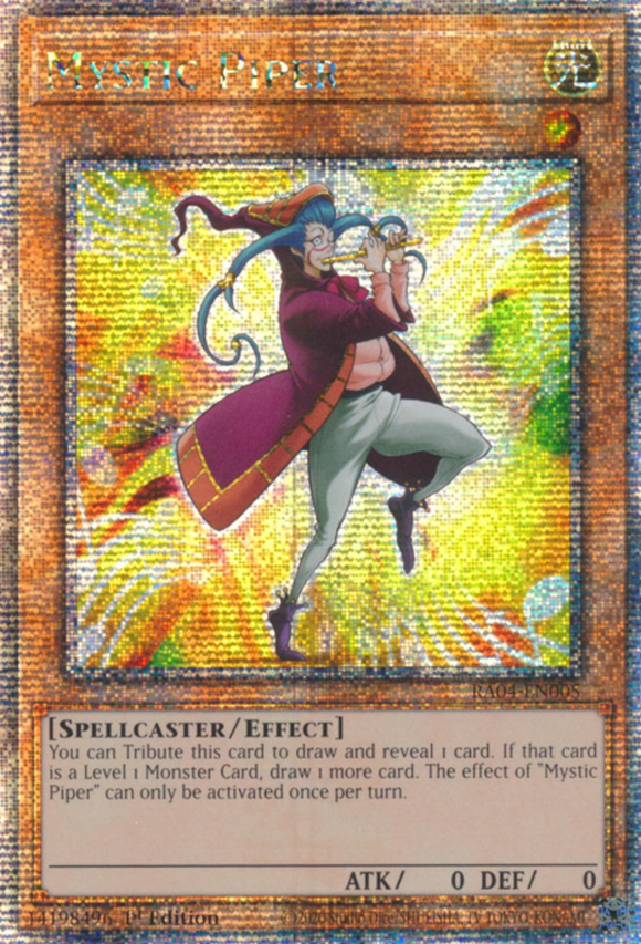 Mystic Piper - RA04-EN005 - Quarter Century Secret Rare 1st Edition