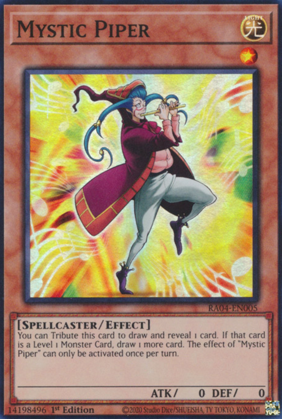 Mystic Piper - RA04-EN005 - Super Rare 1st Edition