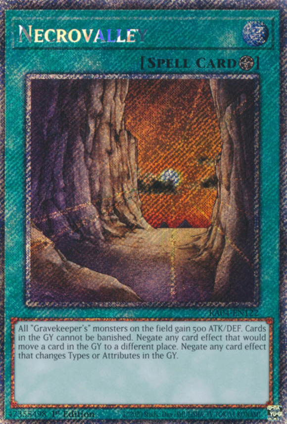 Necrovalley - RA04-EN122 - Platinum Secret Rare 1st Edition