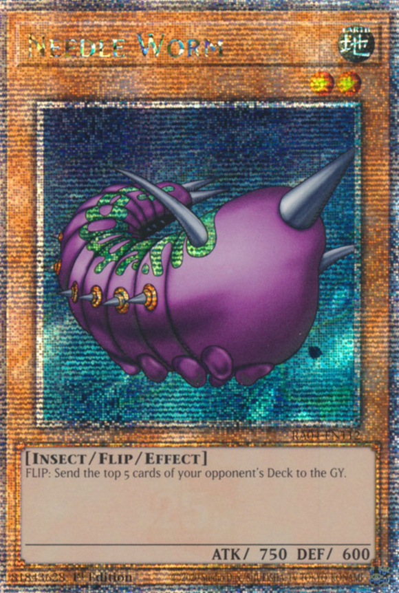 Needle Worm - RA04-EN112 - Quarter Century Secret Rare 1st Edition