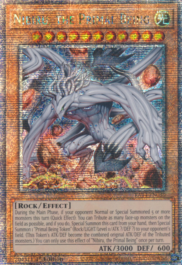 Nibiru, the Primal Being (Alt. Art) - RA04-EN030 - Quarter Century Secret Rare 1st Edition