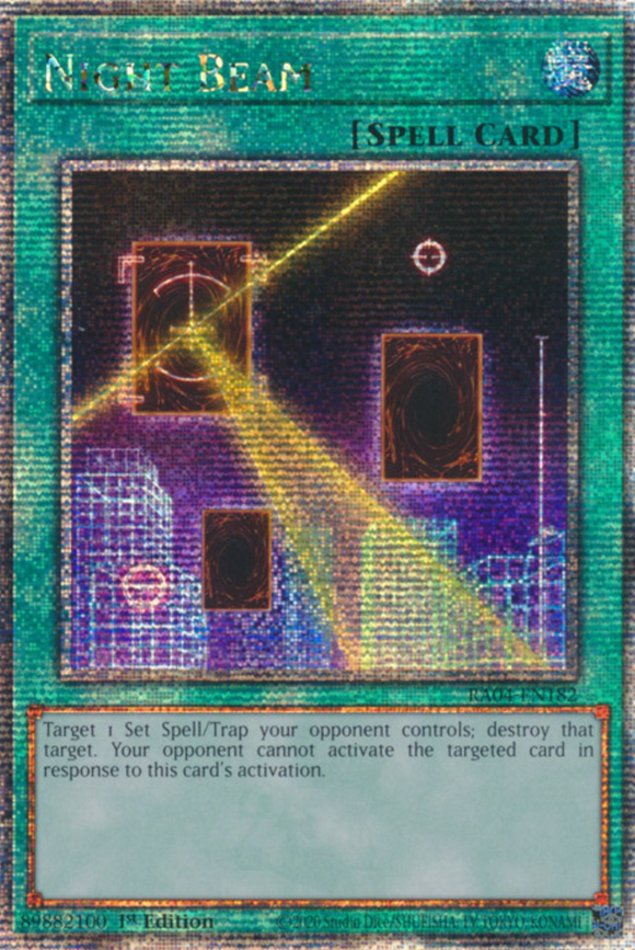 Night Beam - RA04-EN182 - Quarter Century Secret Rare 1st Edition