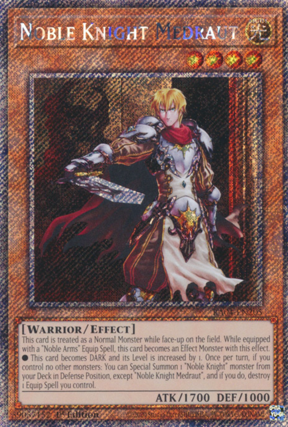 Noble Knight Medraut - RA04-EN205 - Platinum Secret Rare 1st Edition