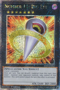 Number 11: Big Eye - RA04-EN062 - Quarter Century Secret Rare 1st Edition