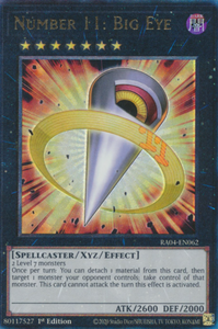 Number 11: Big Eye - RA04-EN062 - Ultimate Rare 1st Edition