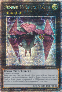 Number 16: Shock Master - RA04-EN166 - Quarter Century Secret Rare 1st Edition