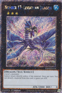 Number 17: Leviathan Dragon - RA04-EN154 - Platinum Secret Rare 1st Edition