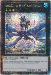 Number 17: Leviathan Dragon - RA04-EN154 - Quarter Century Secret Rare 1st Edition