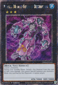 Number 30: Acid Golem of Destruction - RA04-EN165 - Platinum Secret Rare 1st Edition
