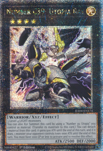 Number C39: Utopia Ray - RA04-EN174 - Quarter Century Secret Rare 1st Edition