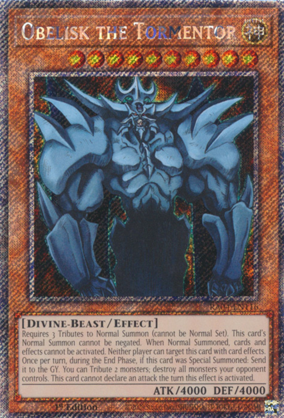 Obelisk the Tormentor - RA04-EN116 - Platinum Secret Rare 1st Edition