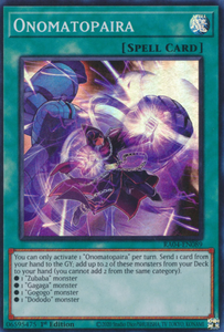 Onomatopaira - RA04-EN089 - Super Rare 1st Edition