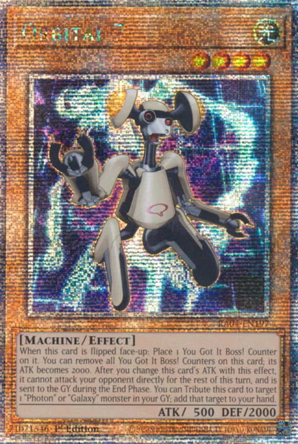 Orbital 7 - RA04-EN197 - Quarter Century Secret Rare 1st Edition