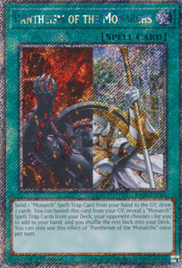 Pantheism of the Monarchs - RA04-EN261 - Platinum Secret Rare 1st Edition