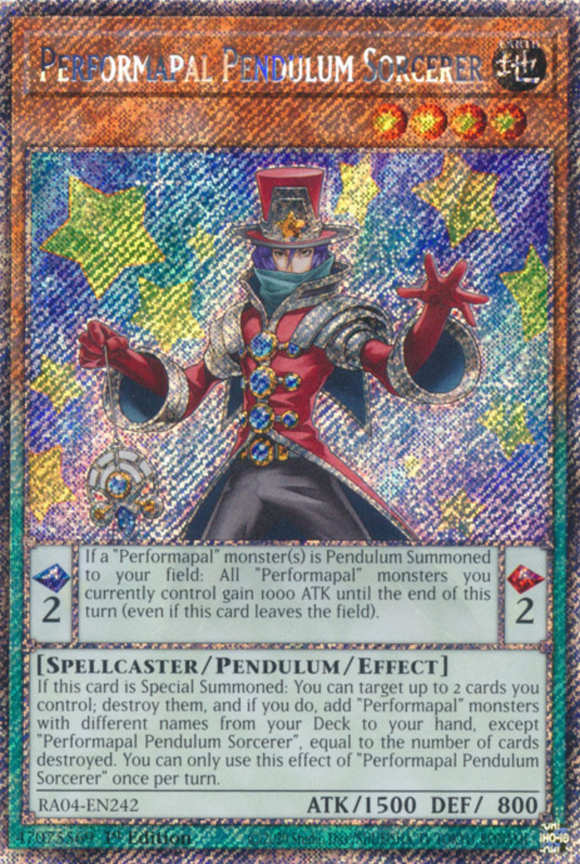 Performapal Pendulum Sorcerer - RA04-EN242 - Platinum Secret Rare 1st Edition