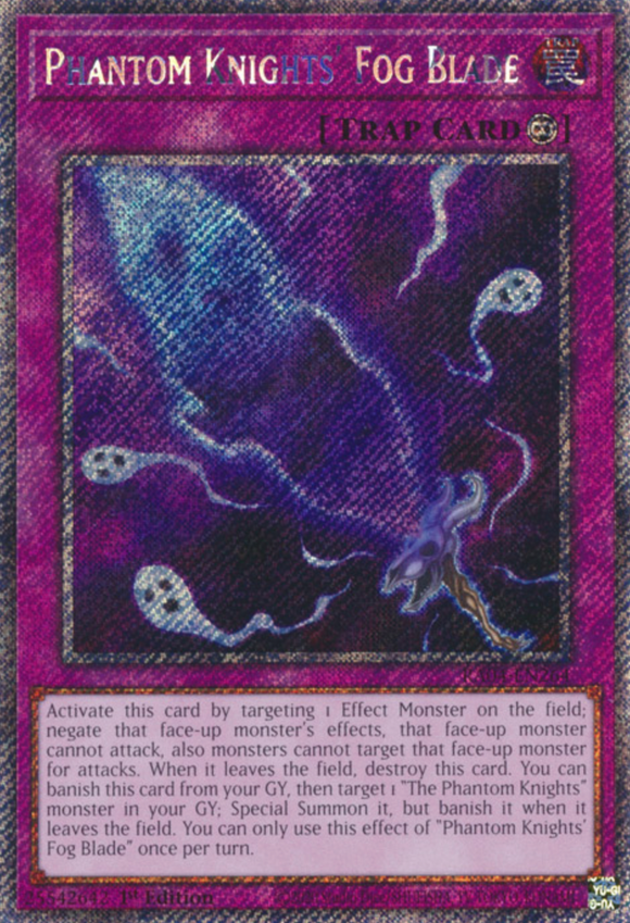 Phantom Knights' Fog Blade - RA04-EN264 - Platinum Secret Rare 1st Edition