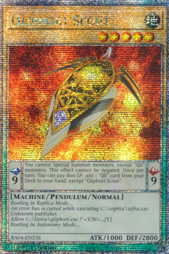Qliphort Scout - RA04-EN236 - Quarter Century Secret Rare 1st Edition