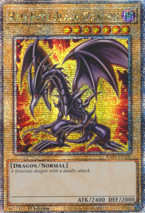 Red-Eyes Black Dragon (MP22. Art) - RA04-EN109 - Quarter Century Secret Rare 1st Edition