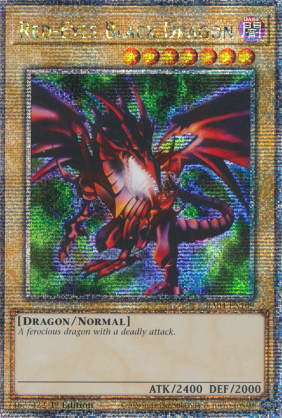 Red-Eyes Black Dragon (PCJ. Art) - RA04-EN109 - Quarter Century Secret Rare 1st Edition