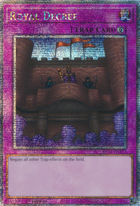 Royal Decree - RA04-EN113 - Quarter Century Secret Rare 1st Edition