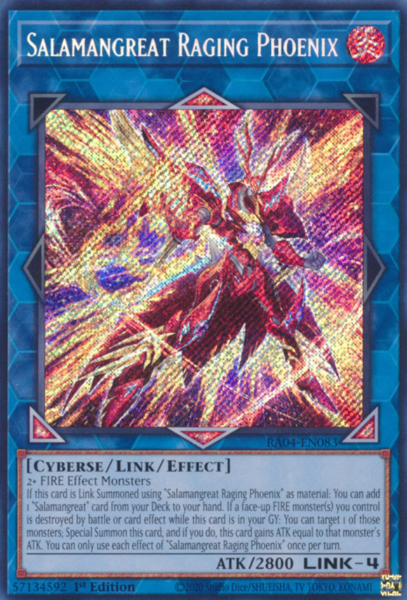 Salamangreat Raging Phoenix - RA04-EN083 - Secret Rare 1st Edition