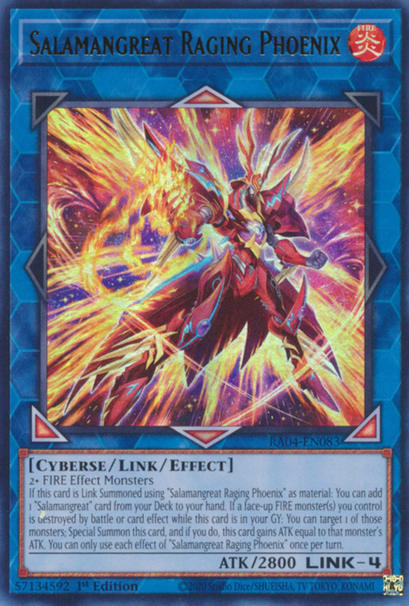 Salamangreat Raging Phoenix - RA04-EN083 - Ultra Rare 1st Edition