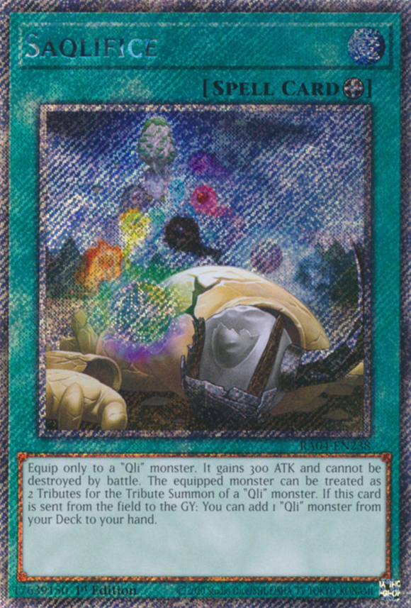 Saqlifice - RA04-EN238 - Platinum Secret Rare 1st Edition