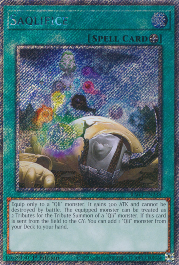 Saqlifice - RA04-EN238 - Quarter Century Secret Rare 1st Edition