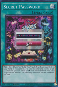 Secret Password - RA04-EN095 - Super Rare 1st Edition