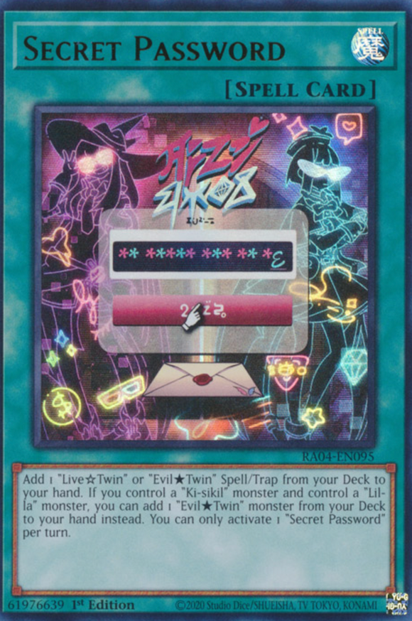 Secret Password - RA04-EN095 - Ultra Rare 1st Edition