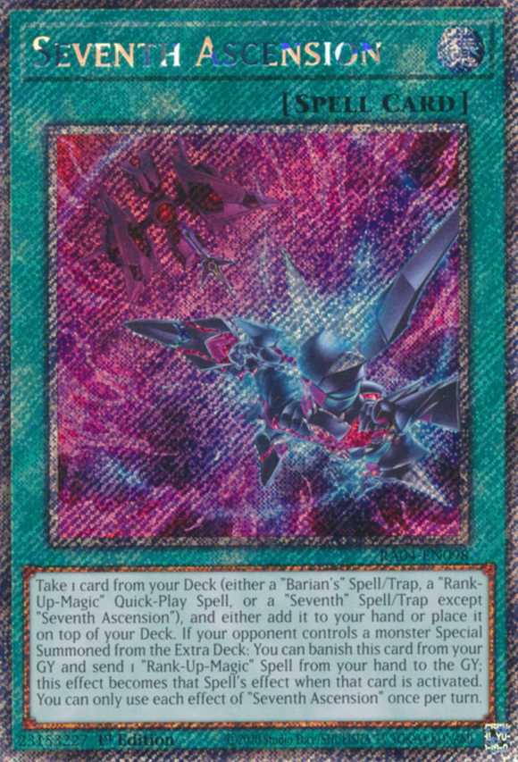 Seventh Ascension - RA04-EN098 - Platinum Secret Rare 1st Edition