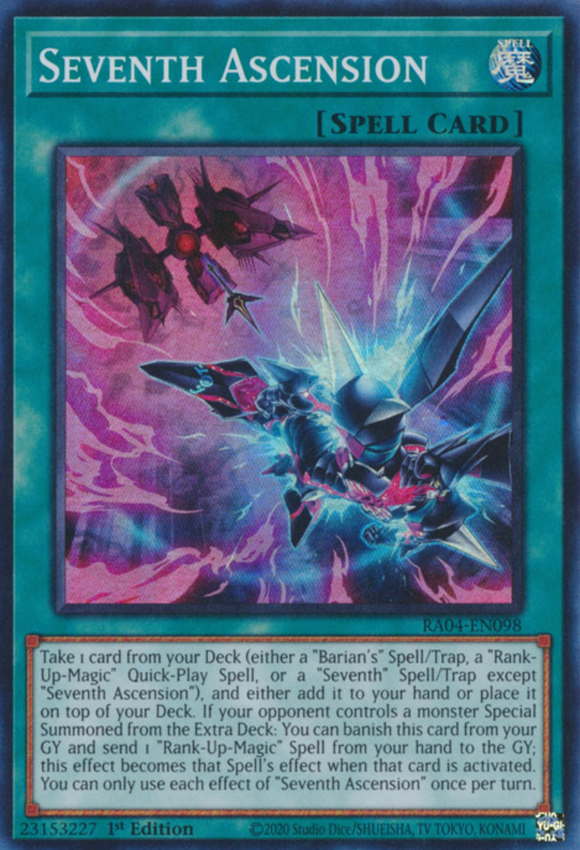 Seventh Ascension - RA04-EN098 - Super Rare 1st Edition