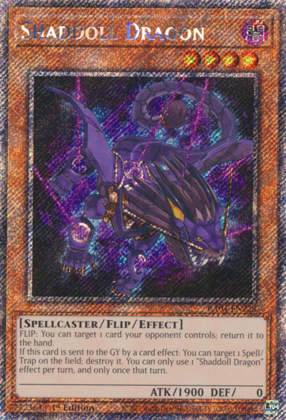 Shaddoll Dragon - RA04-EN228 - Platinum Secret Rare 1st Edition