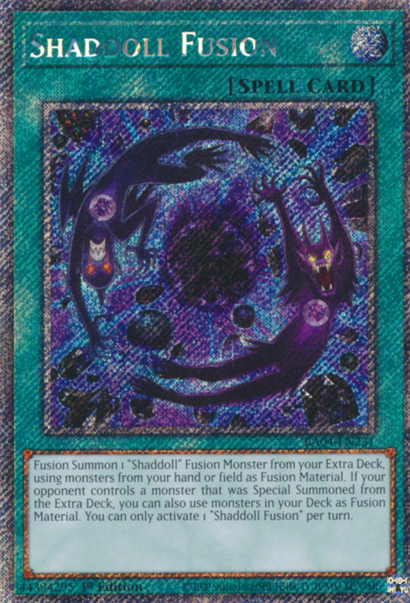 Shaddoll Fusion - RA04-EN231 - Platinum Secret Rare 1st Edition