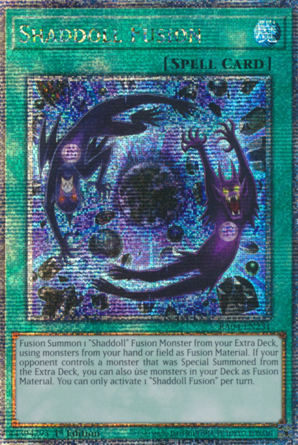 Shaddoll Fusion - RA04-EN231 - Quarter Century Secret Rare 1st Edition