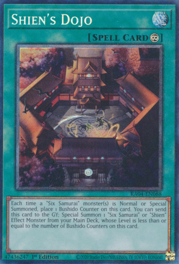 Shien's Dojo - RA04-EN088 - Collector's Rare 1st Edition