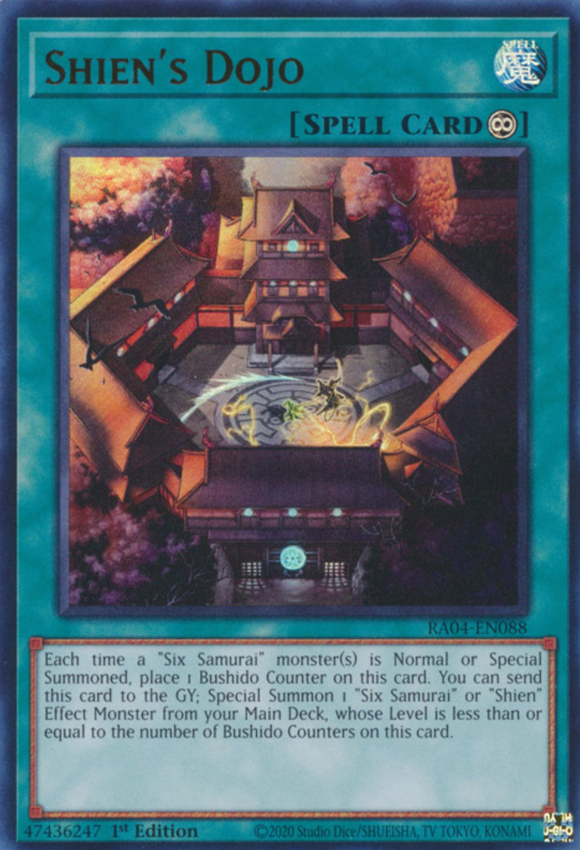 Shien's Dojo - RA04-EN088 - Ultra Rare 1st Edition