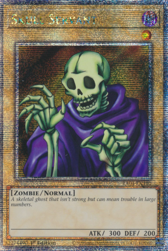 Skull Servant - RA04-EN110 - Quarter Century Secret Rare 1st Edition