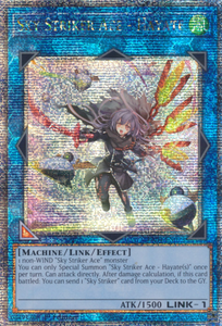 Sky Striker Ace - Hayate (Alt. Art) - RA04-EN073 - Quarter Century Secret Rare 1st Edition