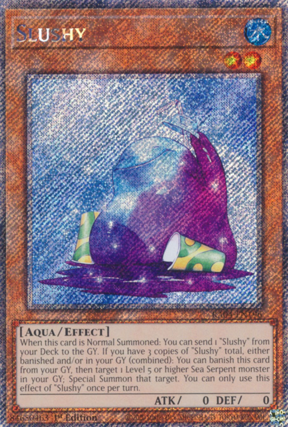 Slushy - RA04-EN196 - Platinum Secret Rare 1st Edition