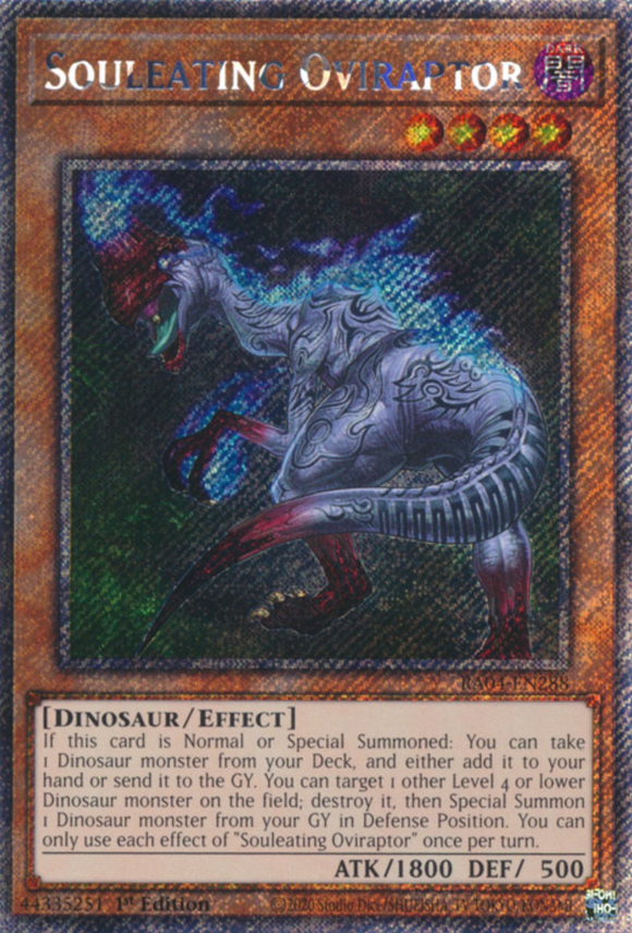 Souleating Oviraptor - RA04-EN288 - Platinum Secret Rare 1st Edition