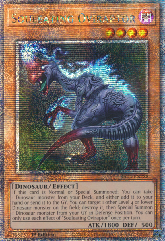 Souleating Oviraptor - RA04-EN288 - Quarter Century Secret Rare 1st Edition