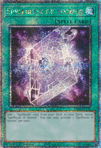 Spellbook of Secrets - RA04-EN189 - Quarter Century Secret Rare 1st Edition