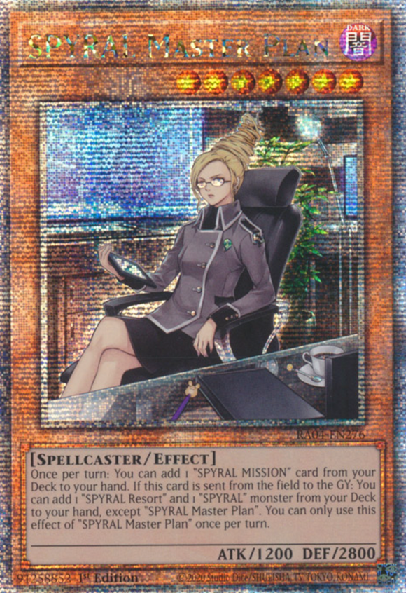 SPYRAL Master Plan - RA04-EN276 - Quarter Century Secret Rare 1st Edition