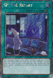 SPYRAL Resort - RA04-EN277 - Platinum Secret Rare 1st Edition
