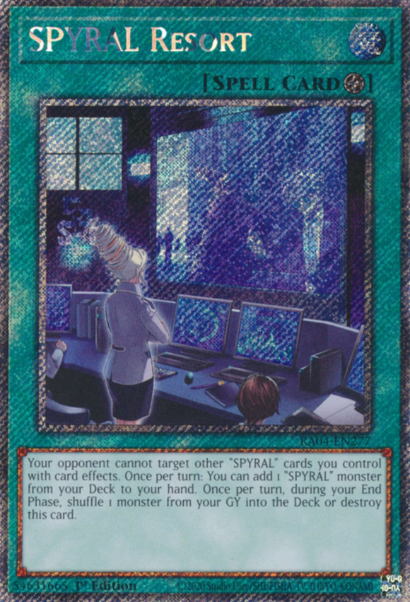 SPYRAL Resort - RA04-EN277 - Platinum Secret Rare 1st Edition